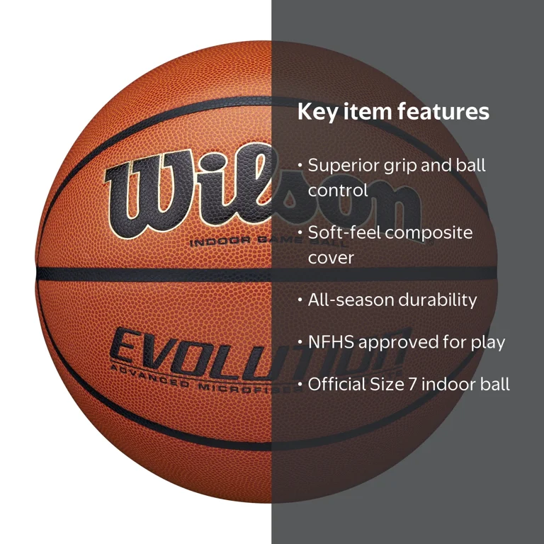 Wilson Evo Composite Adult Official Game Basketball - 29.5