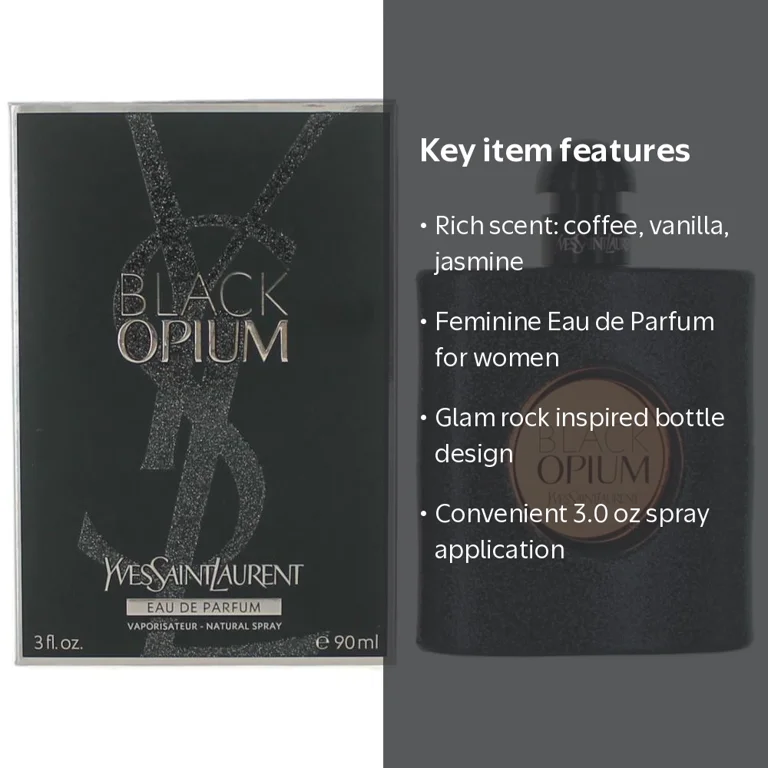 Yves Saint Laurent, Black Opium Eau de Parfum Spray, 3 oz