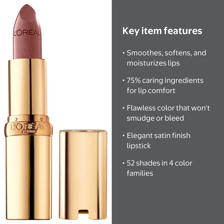 L'Oreal Paris Colour Riche Original Satin Lipstick for Moisturized