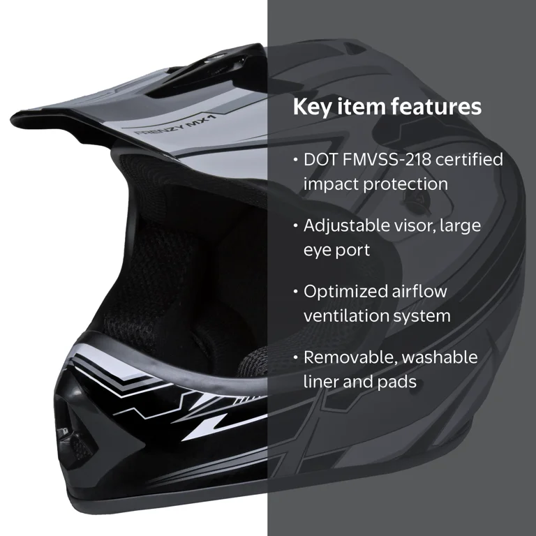 best youth dirt bike helmets WOW Motocross Helmet BMX MX ATV Helmet Spider Web Black + Goggles + Martian Skull Black Glove Bundle : Automotive Adjustable shatter resistant visor with high Raider GX3 MX Full-Face Youth