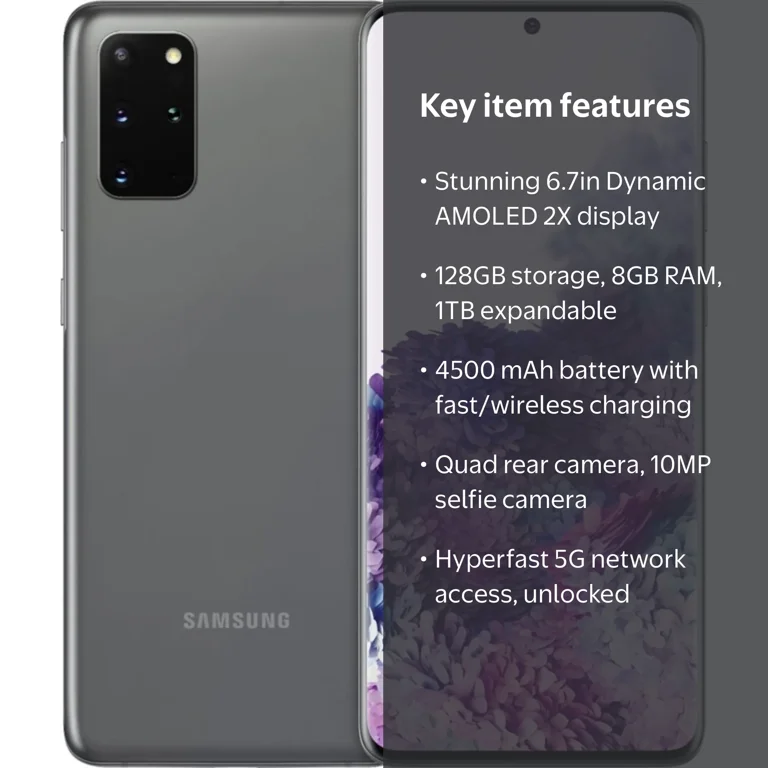 Samsung Galaxy S20+ G985F 128GB GSM Unlocked Android SmartPhone