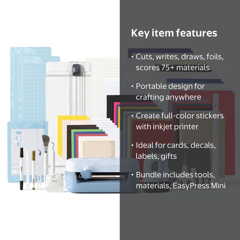 Cricut, Joy 2 Smart Die-cutting Machine, Blue Bundle - Walmart.com
