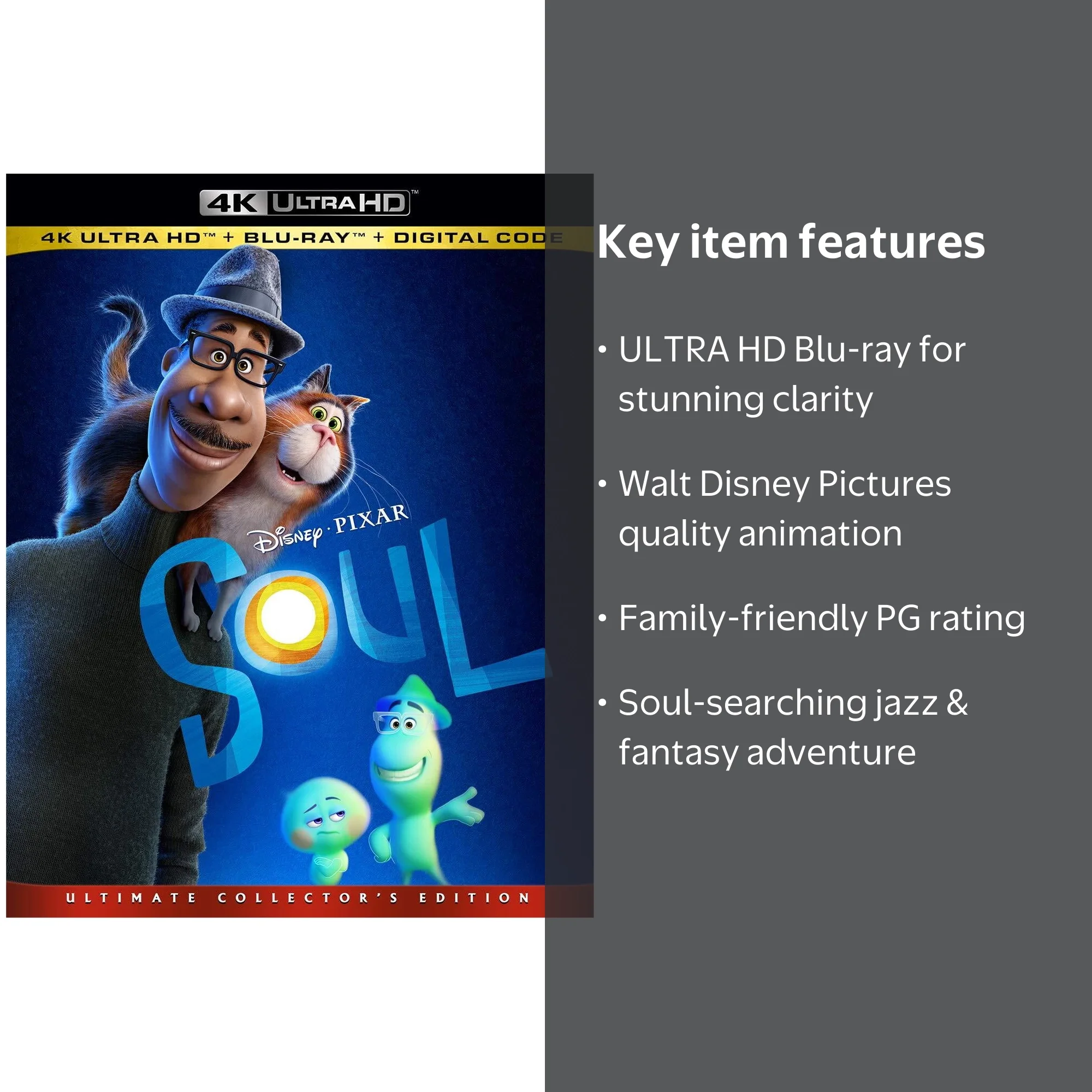 New Release: Soul (4K Ultra HD + Blu-ray + Digital Code) by Disney