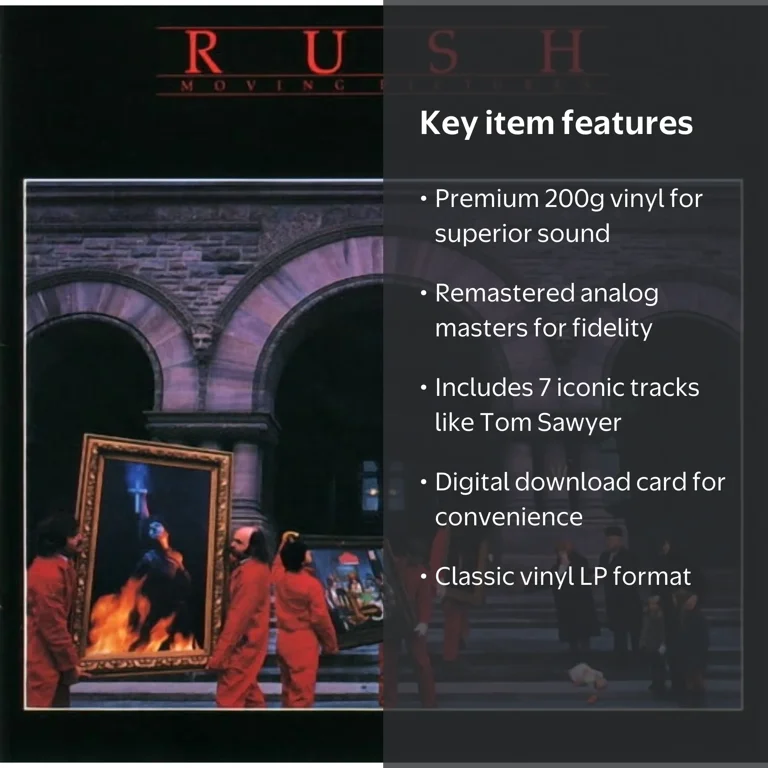 Mercury, Vinyl LP, Moving Pictures, Remastered on 200-gram vinyl