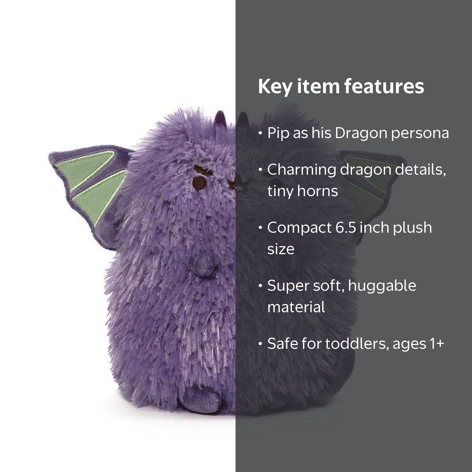 GUND, Pusheen Dragon Pip Plush Stuffed Animal, 6