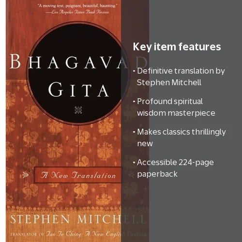 Stephen Mitchell, Bhagavad Gita, A New Translation, Paperback