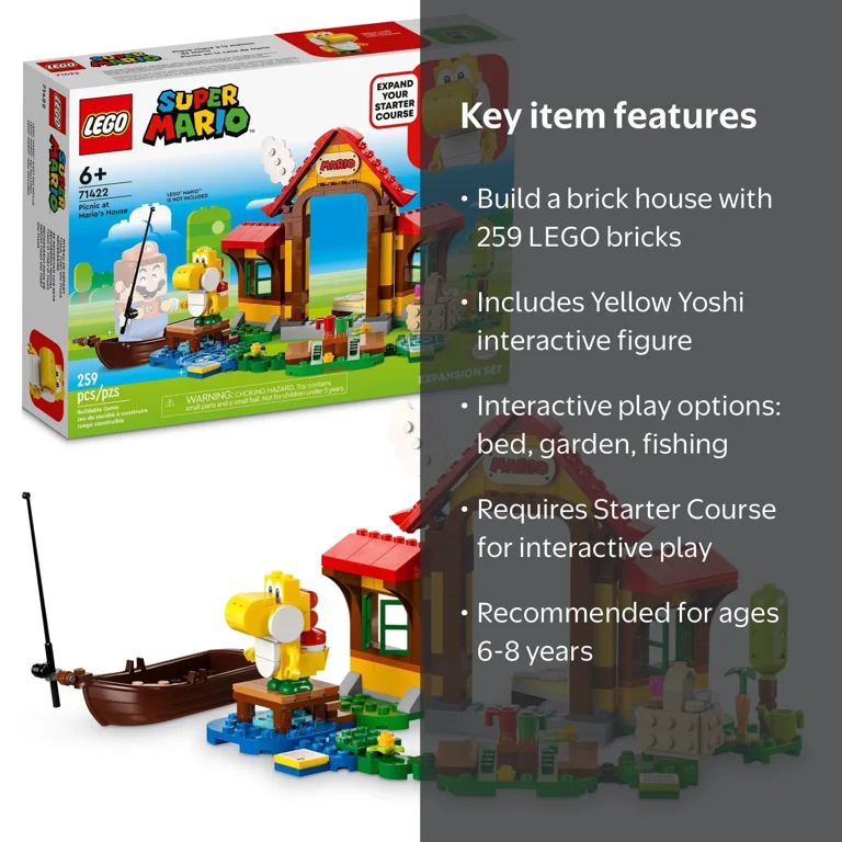 LEGO Super Mario Picnic at Mario‚Äôs House Expansion Set 71422