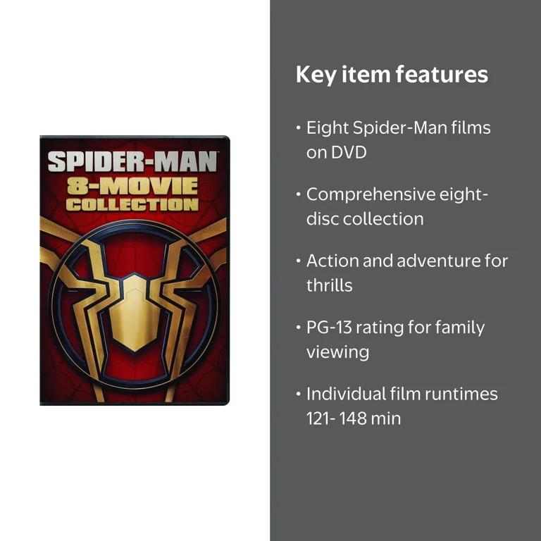 Sony Pictures Spider-Man: 8-Movie Collection (DVD) - Tom Holland