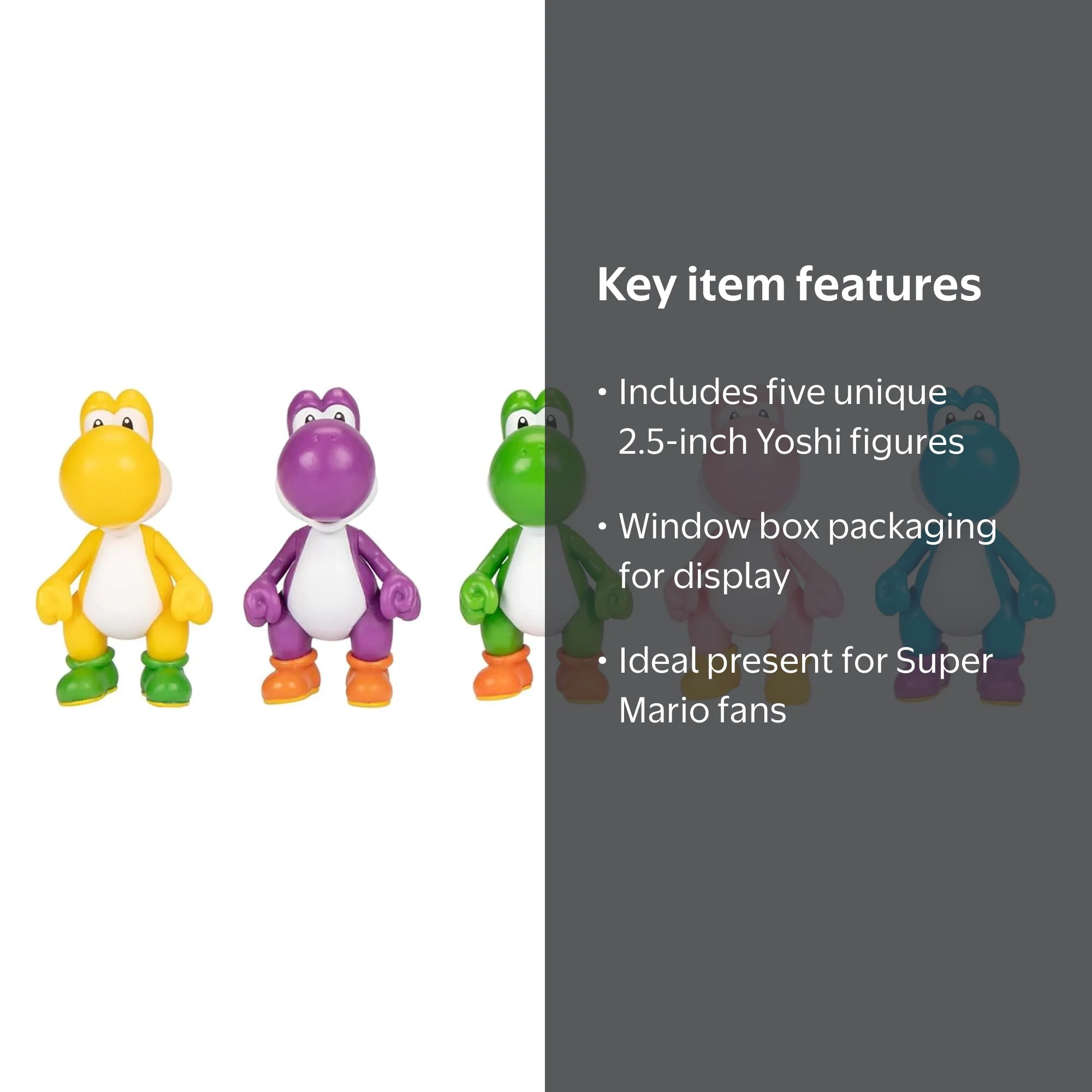 Super Mario Bros Yoshi Action Figurine Toys, 2.5 Inch Character 5