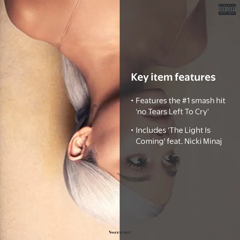 Republic Records, Music & Performance, CD, Ariana Grande Sweetener
