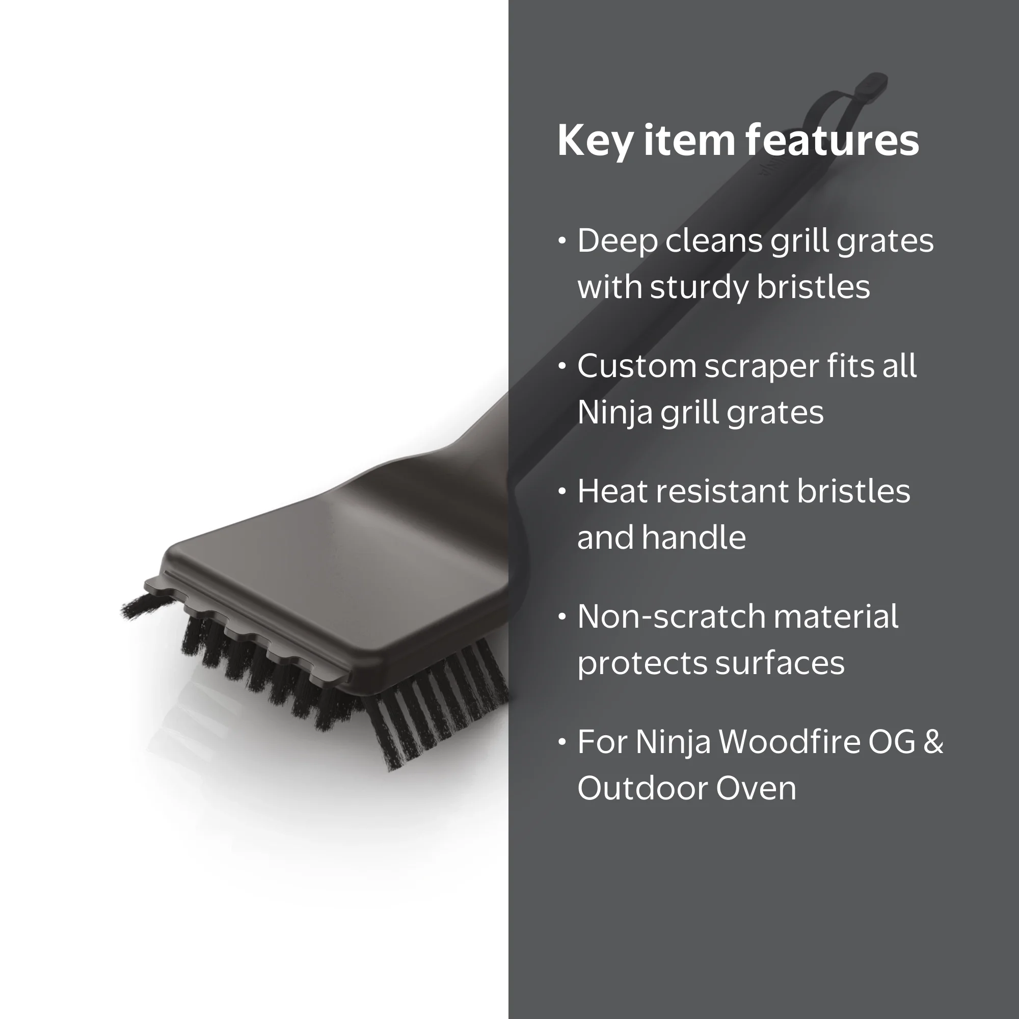 Ninja Woodfire Outdoor Grill Cleaning Brush XSKBRUSHXL, heat