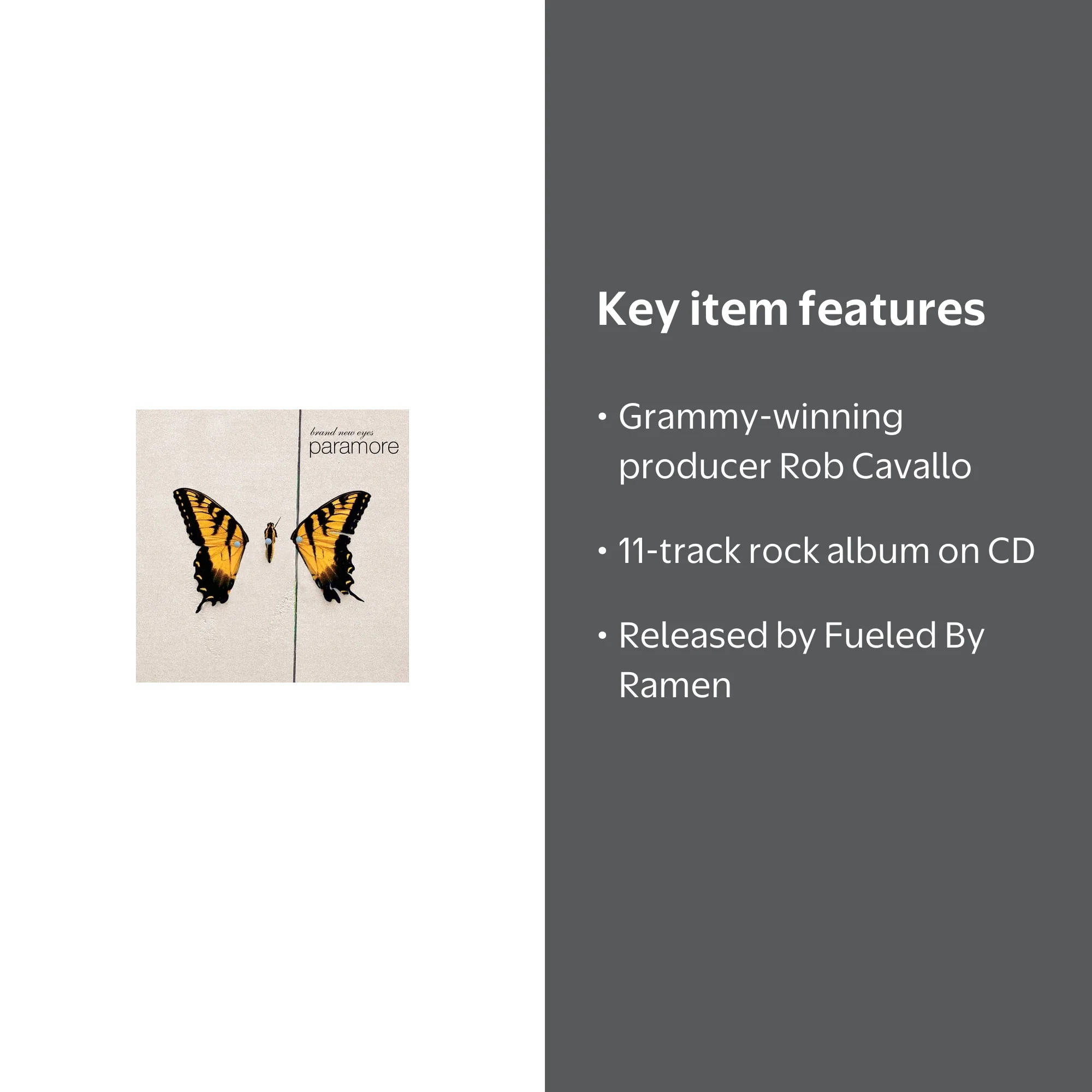 Fueled By Ramen, Music & Performance, Paramore - Brand New Eyes CD