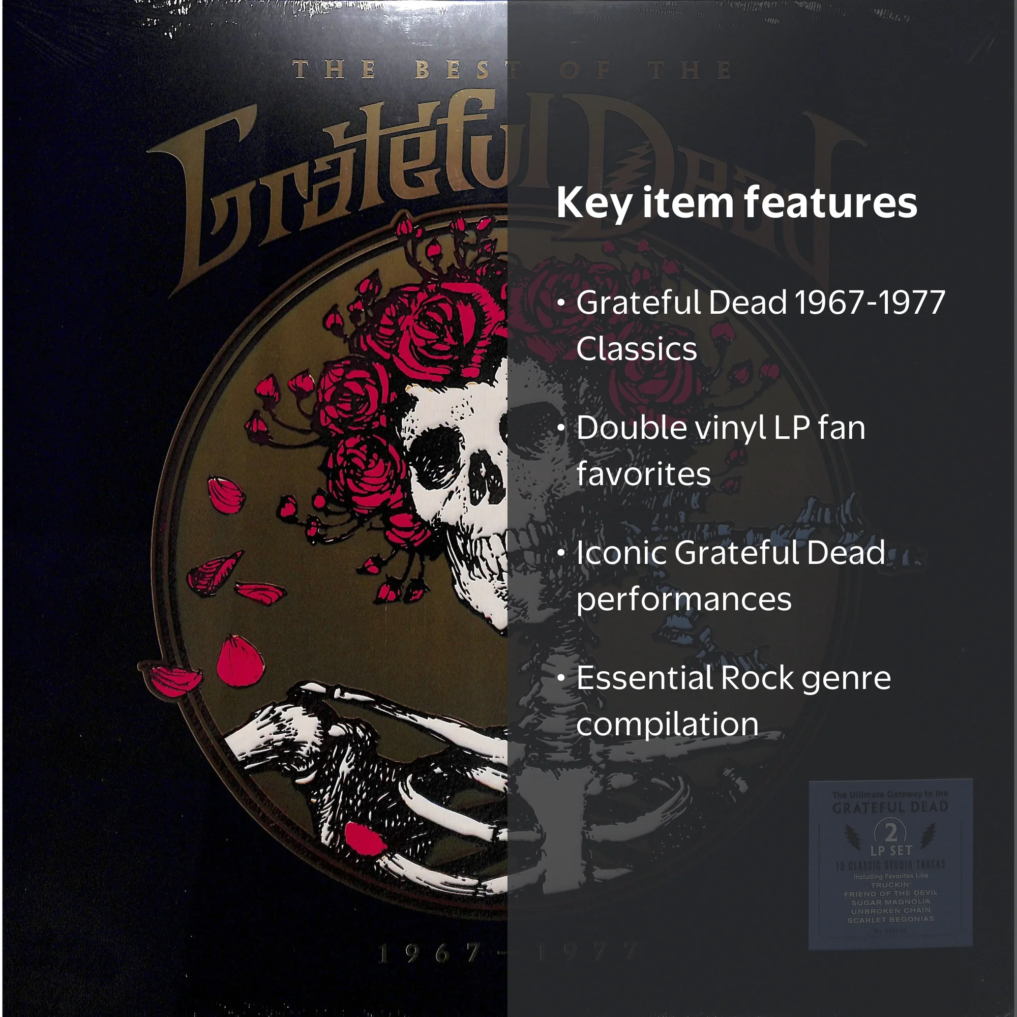 Grateful Dead - Best of 1967-1977 Double Vinyl LP Record Album