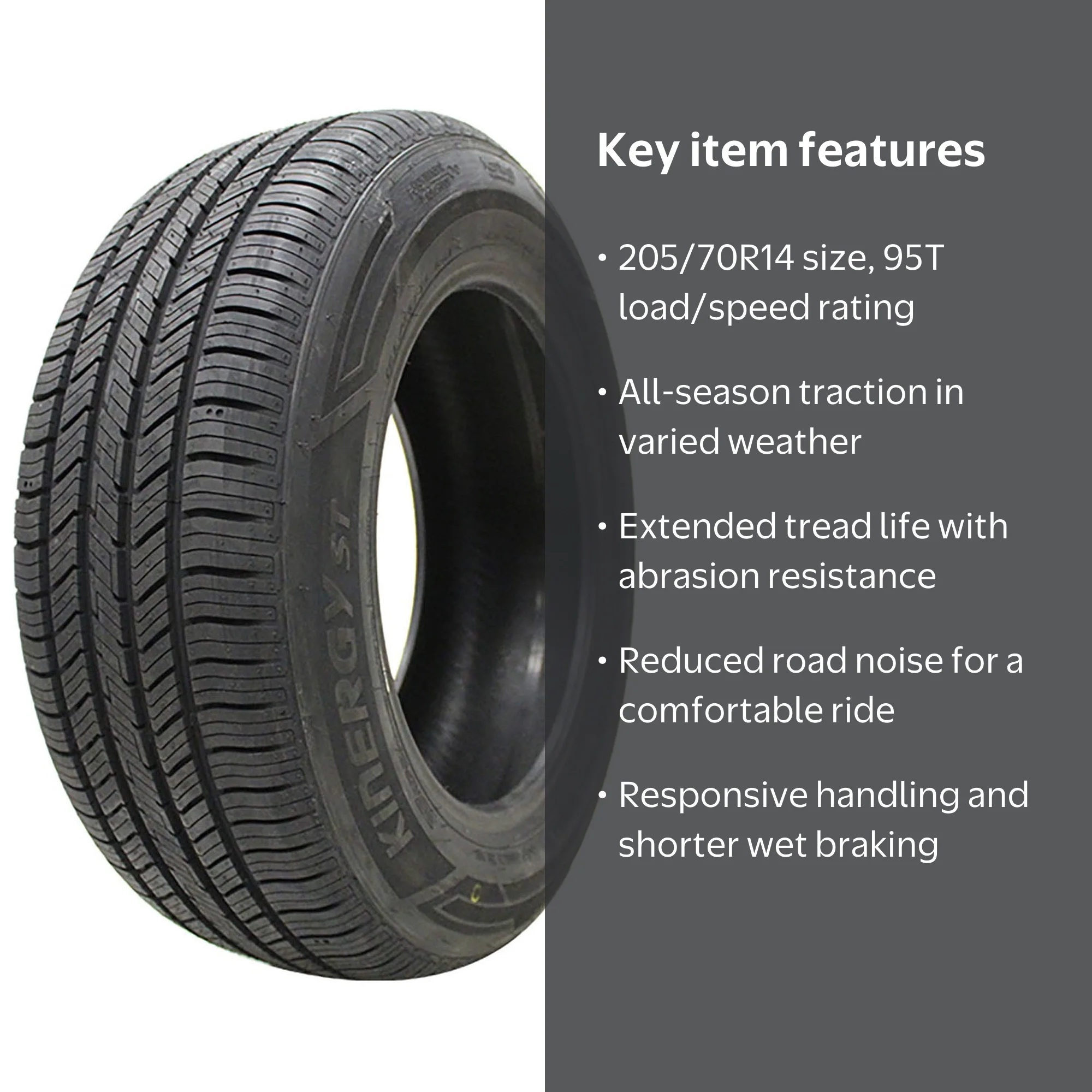 Hankook, Passenger Tire, Kinergy ST (H735) 205/70R14 95T All