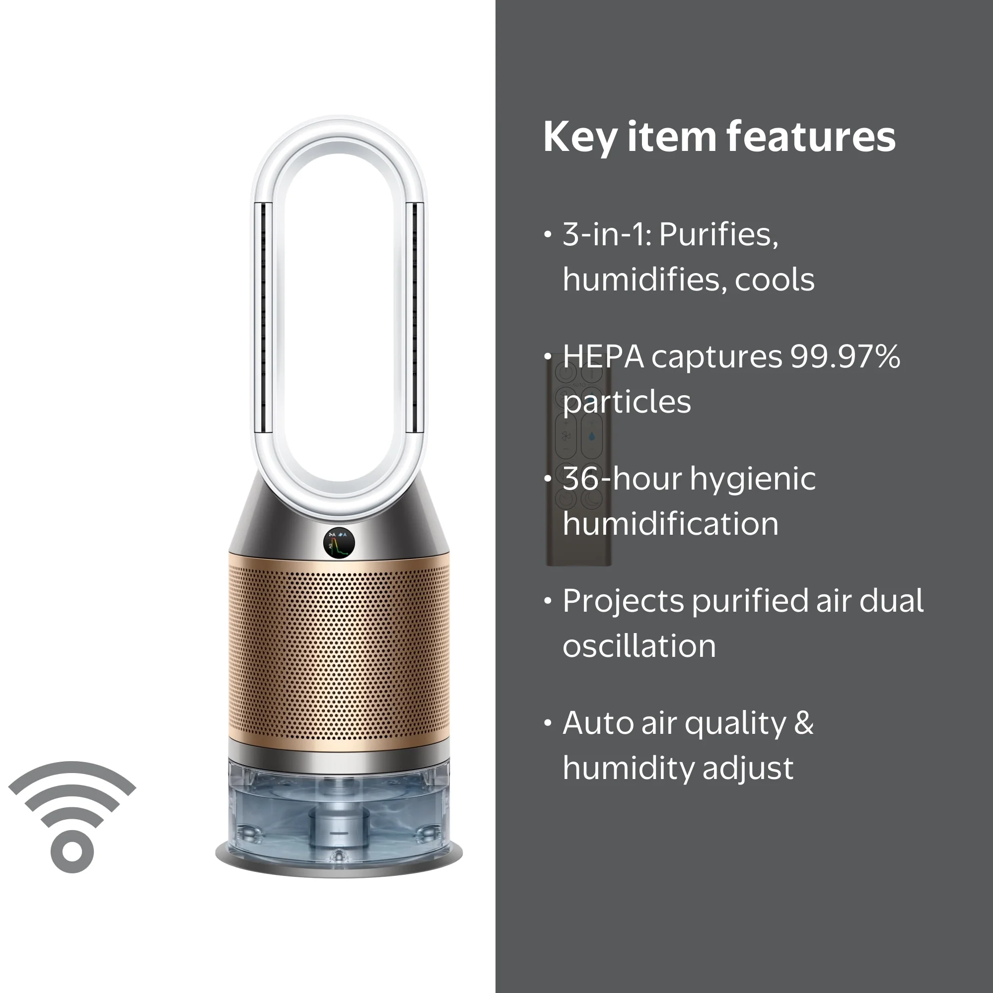 Restored Dyson Purifier Humidify+Cool Formaldehyde™ PH04| White