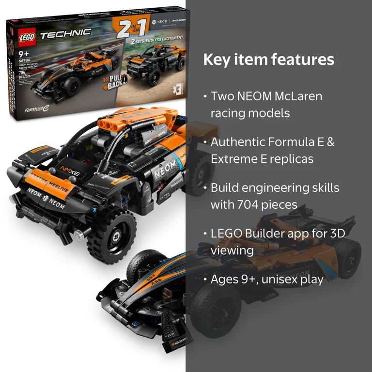 LEGO Building Toys Technic Neom McLaren Racing 7+ years, 704