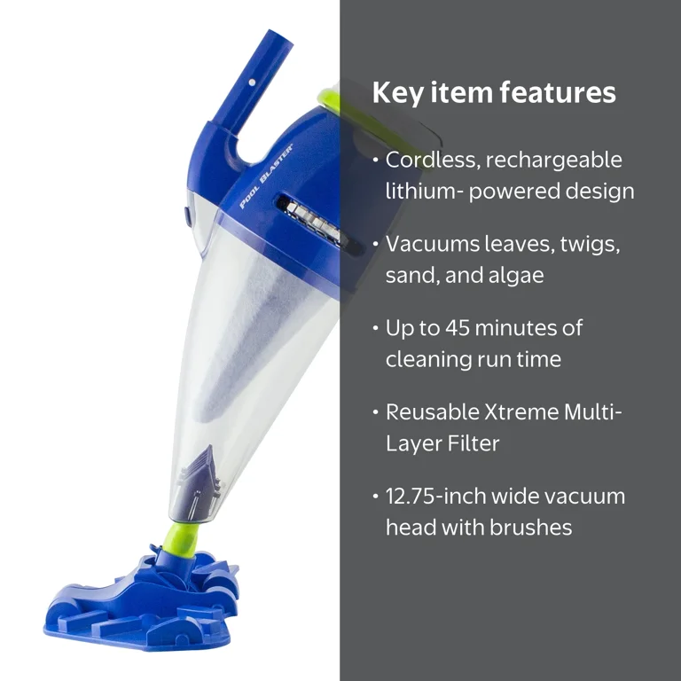 Water Tech's Battery Powered Pool Blaster Speed Vac Turbo
