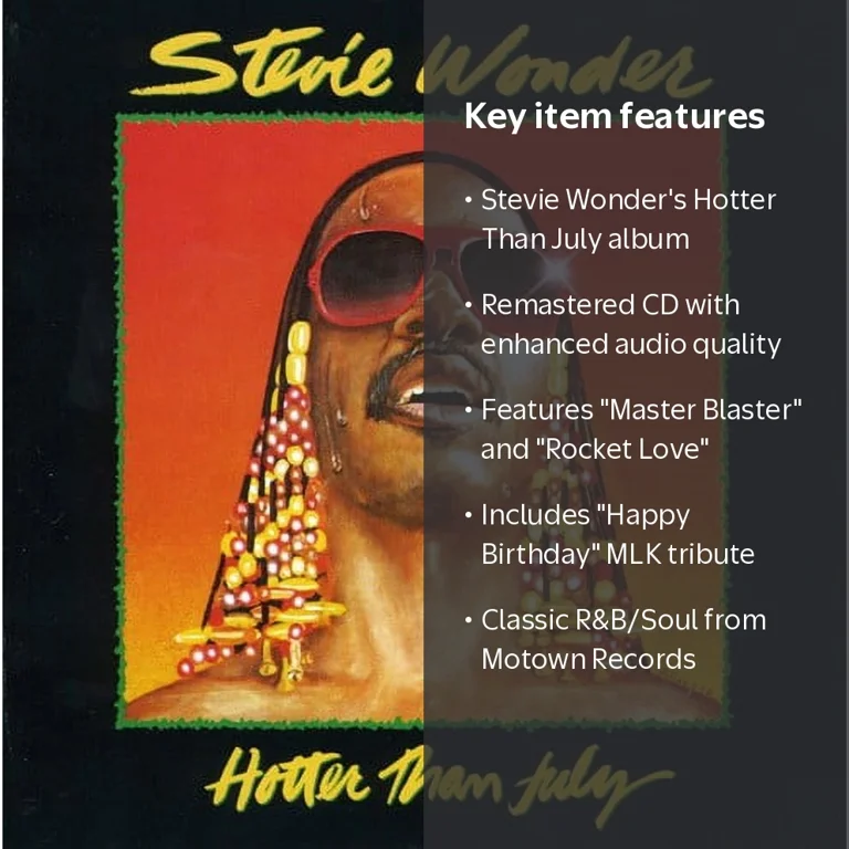 Stevie Wonder - Hotter Than July - Music & Performance - CD