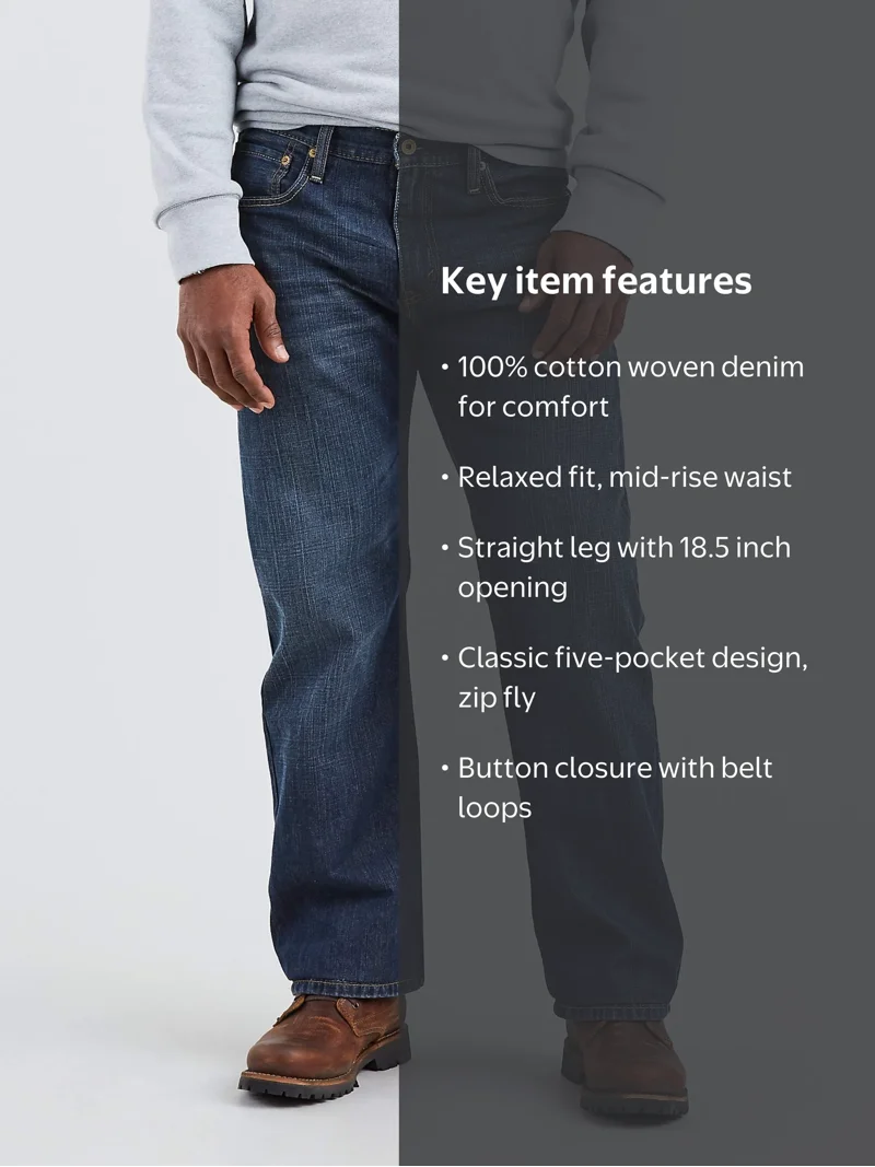 Levi's Men's 569 Loose Straight Fit Jeans - Walmart.com