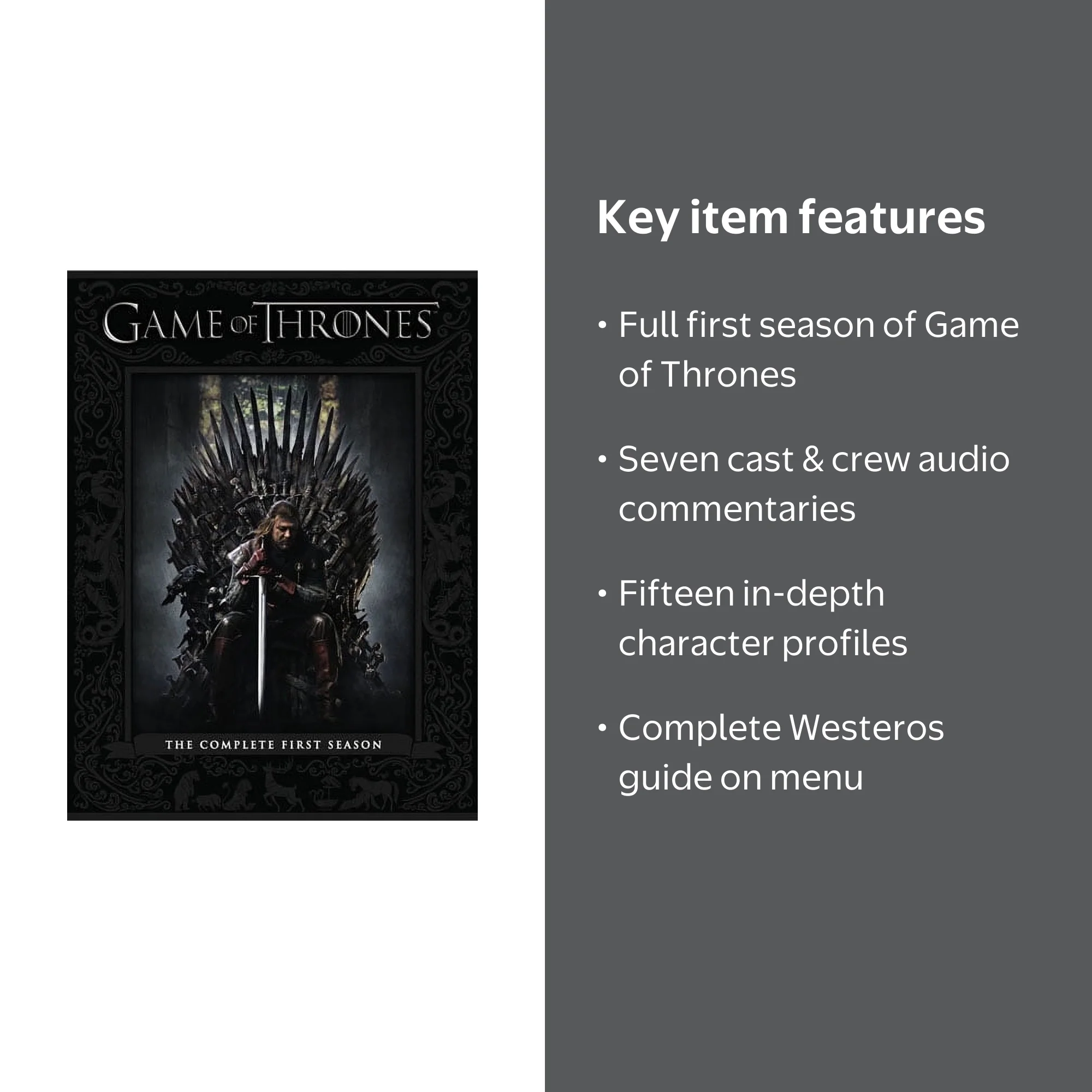 Game of Thrones: Complete First Season Full Series Set (DVD