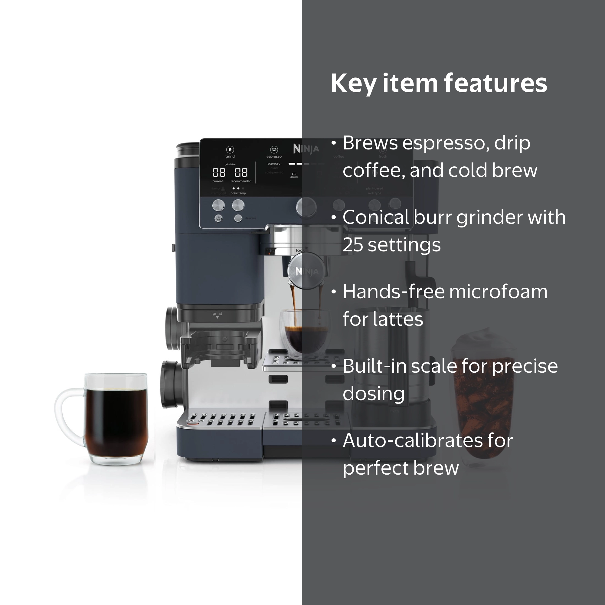 Ninja Luxe Café Premier Espresso Machine & Drip Coffee Maker