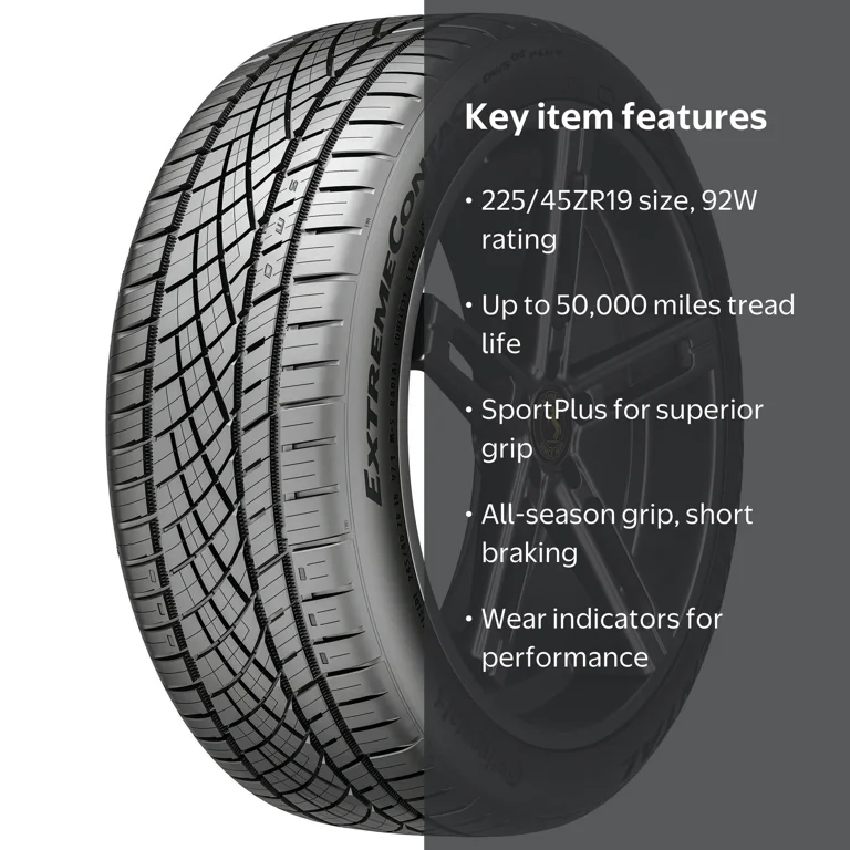 Continental ExtremeContact DWS06 PLUS UHP All Season 225/45ZR19