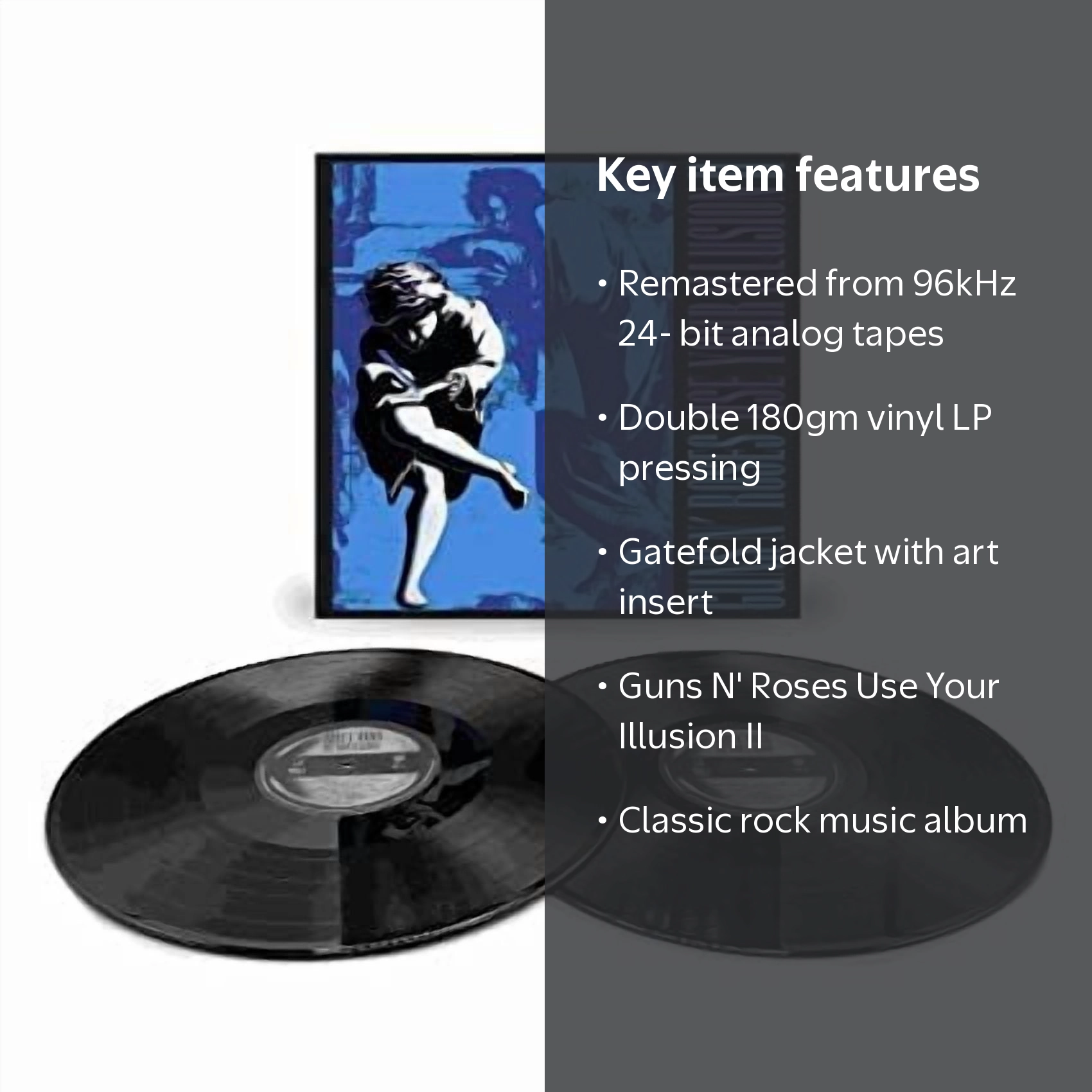 Guns N' Roses - Use Your Illusion II 2 LP Vinyl, Remastered