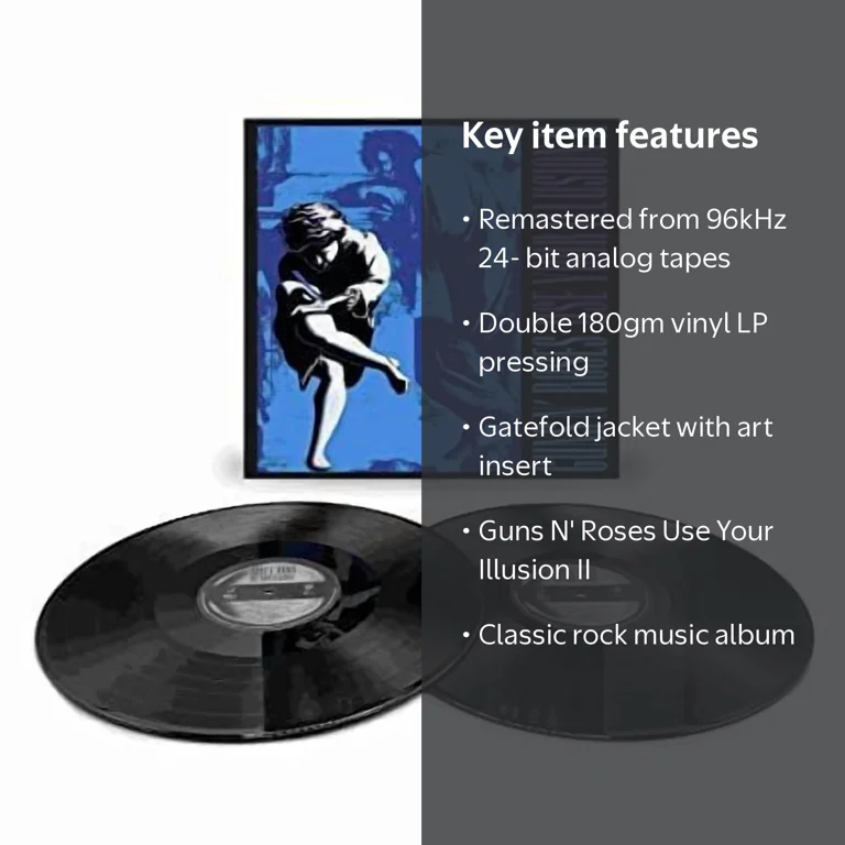 Guns N' Roses - Use Your Illusion II 2 LP Vinyl, Remastered