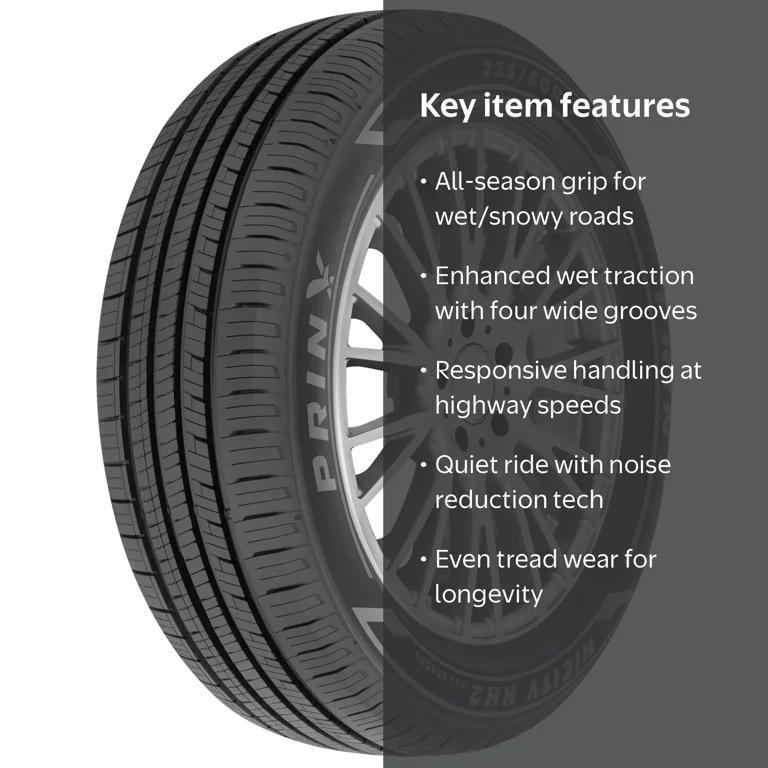 Free Shipping! Prinx All Season Passenger Tire 235/60R18 103V with