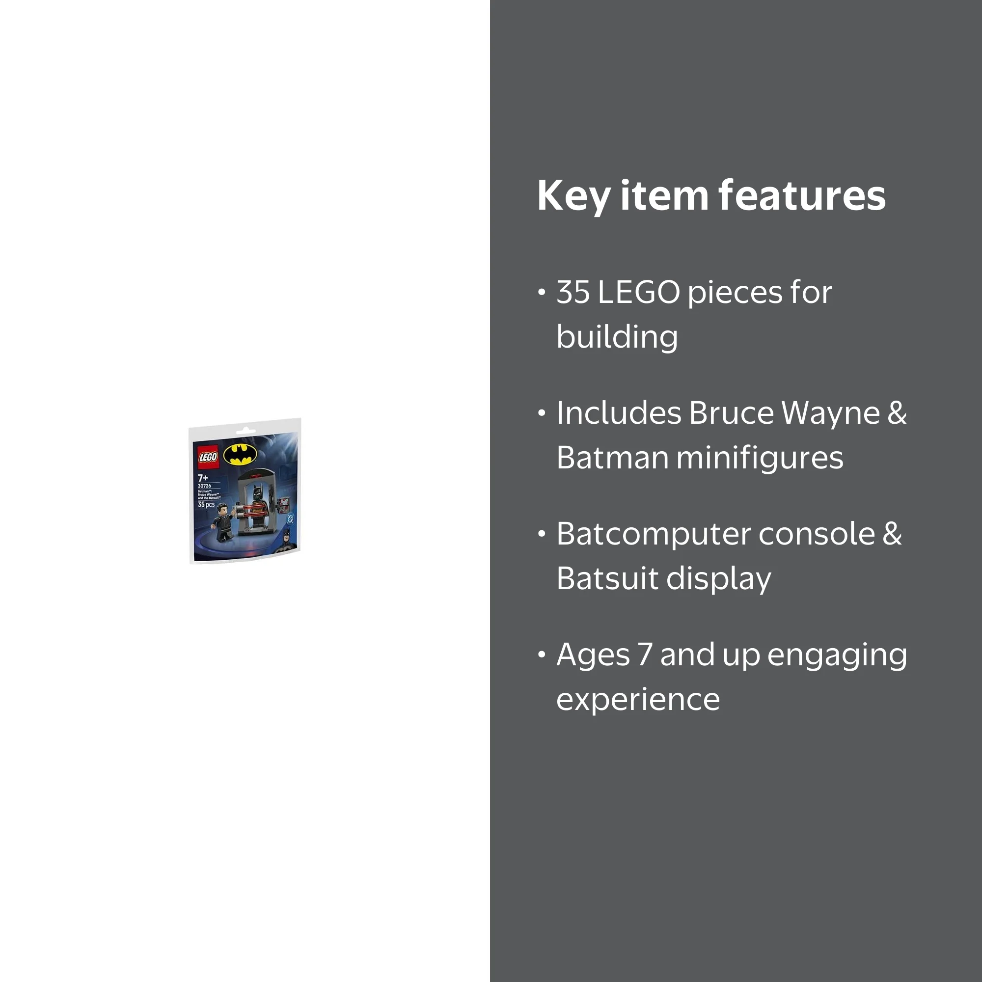 LEGO Bruce Wayne and the Batsuit Set 30726 - Walmart.com