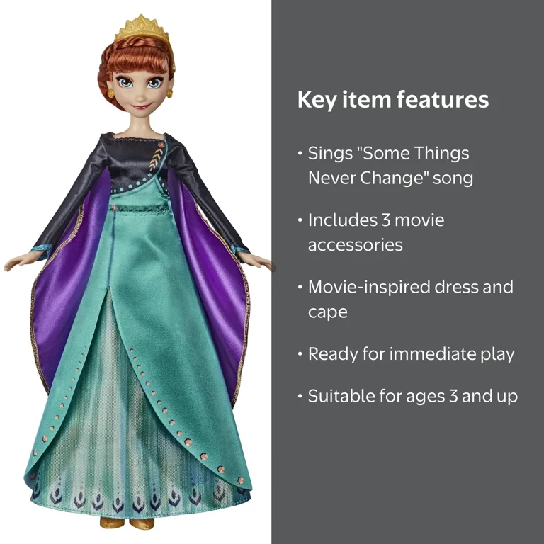 Disney's Frozen 2 Princess Anna Musical Adventure Doll, Sings