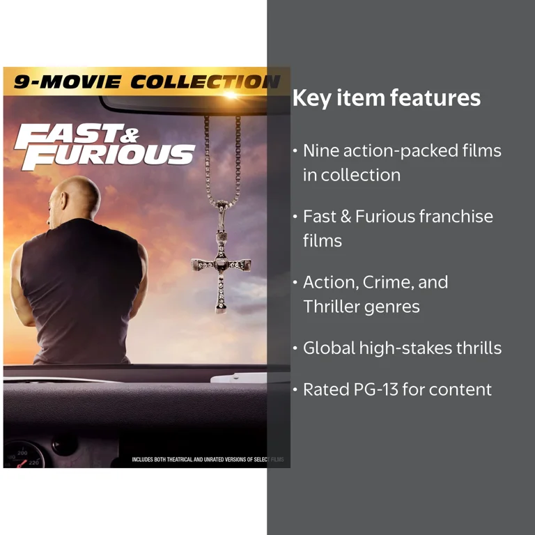 Fast & Furious Complete Nine-Movie Collection (DVD) - Walmart.com