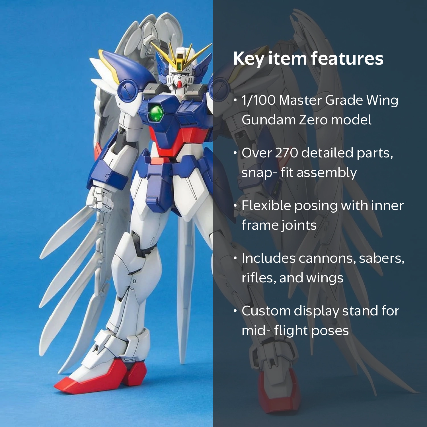 Bandai Hobby Wing Gundam Zero Model Kit, Endless Waltz Ver MG 1