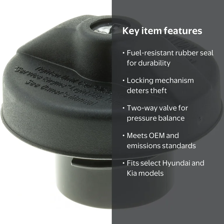 Gates 31846 Locking Fuel Tank Cap Fits select: 2012-2021 HYUNDAI