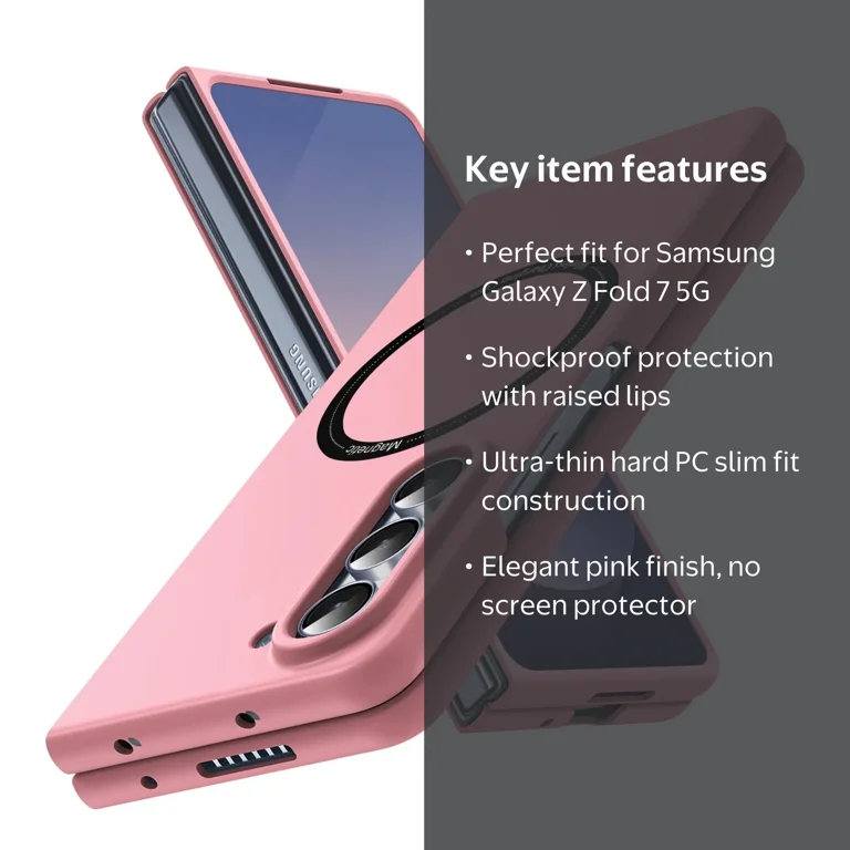 Dteck Magnetic for Samsung Galaxy Z Fold 7 Case, Compatible with