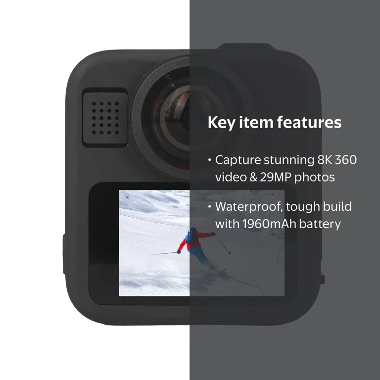 GoPro, Waterproof 360 Action Camera, 8K Video, 29MP Photos
