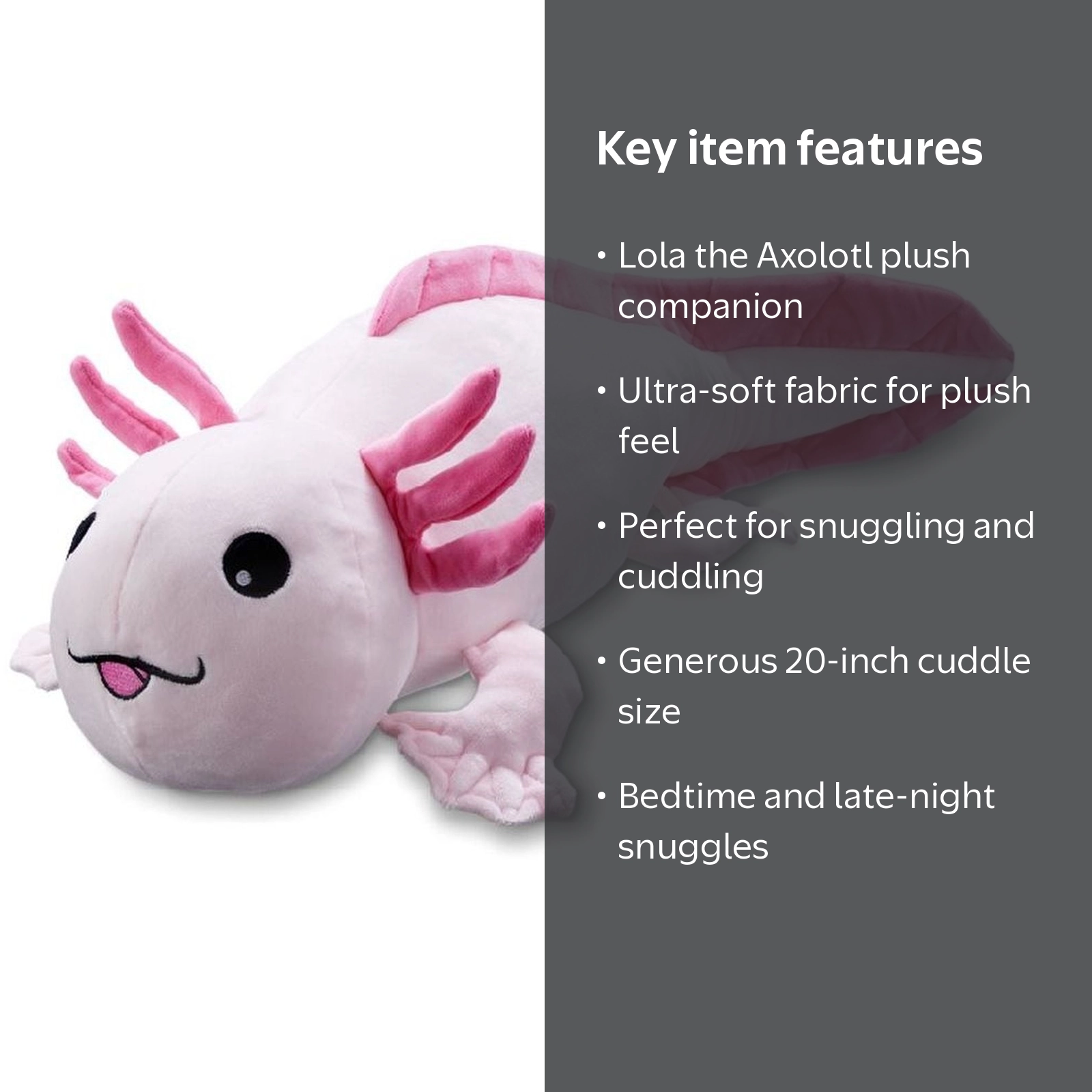 Go! Games, Snoozimals Lola the Axolotl Plush, 20in - Walmart.com
