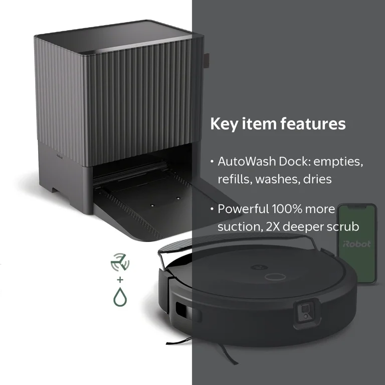 iRobot Roomba Combo 10 Max, Robot Vacuum and Mop, Self-Emptying