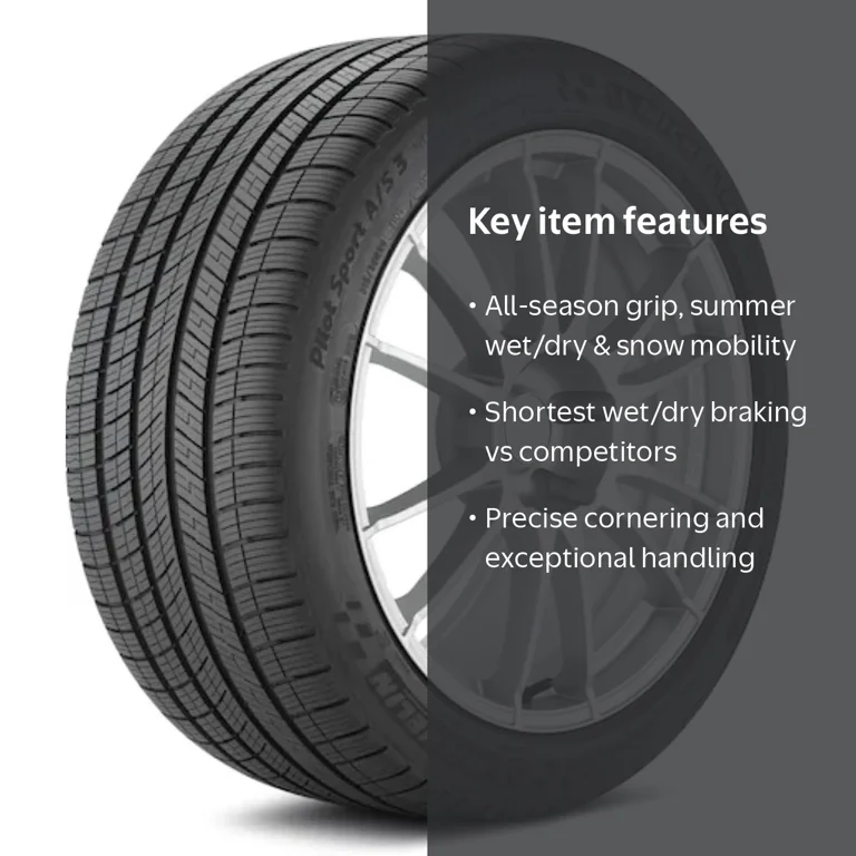 Michelin Pilot Sport A/S 3 All Season 275/45R20XL 110V - Walmart.com
