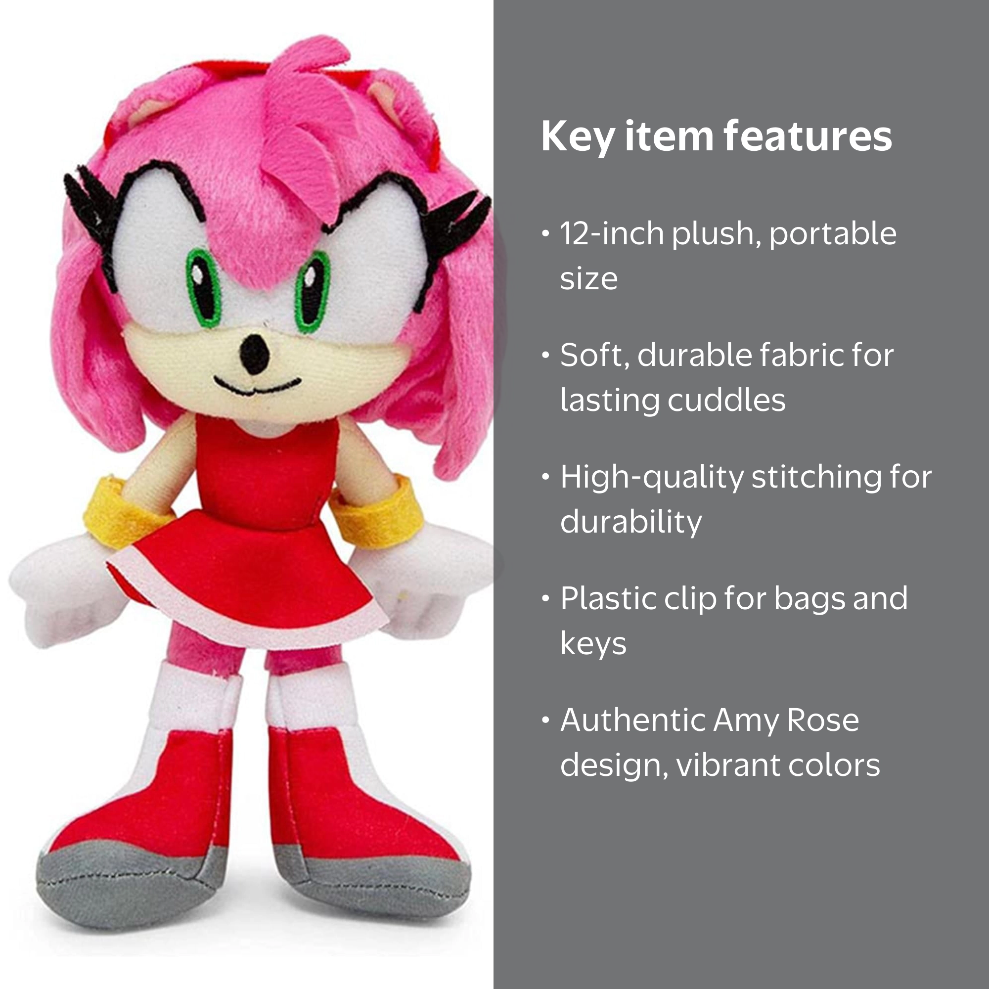 amy rose sonic plush toy 🎀 Wholesale Alert – Sonic The Hedgehog Amy Rose Plush! 🧸 Dressed in her  signature red outfit, Amy Rose is a fan-favorite plush trending on Amazon,  Walmart, and eBay. Perfect for collectors, main image 1