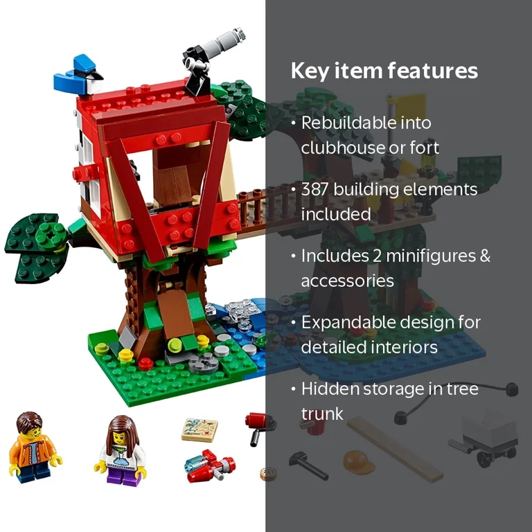 LEGO, Creator Treehouse Adventures 31053, 387 pieces, 3-in-1 model