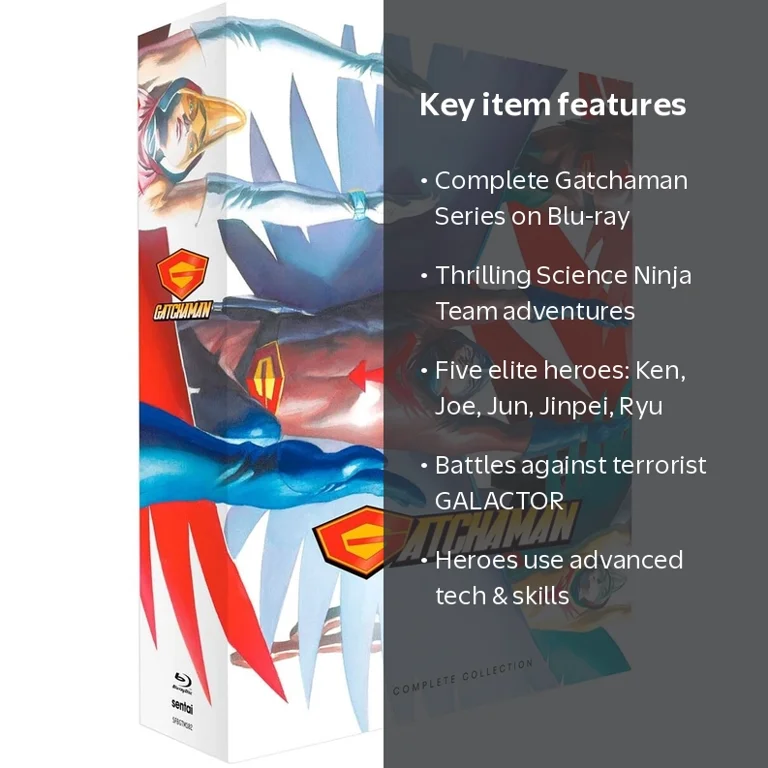 Sentai Gatchaman: The Complete Series Blu-ray, 1 Pack, Action