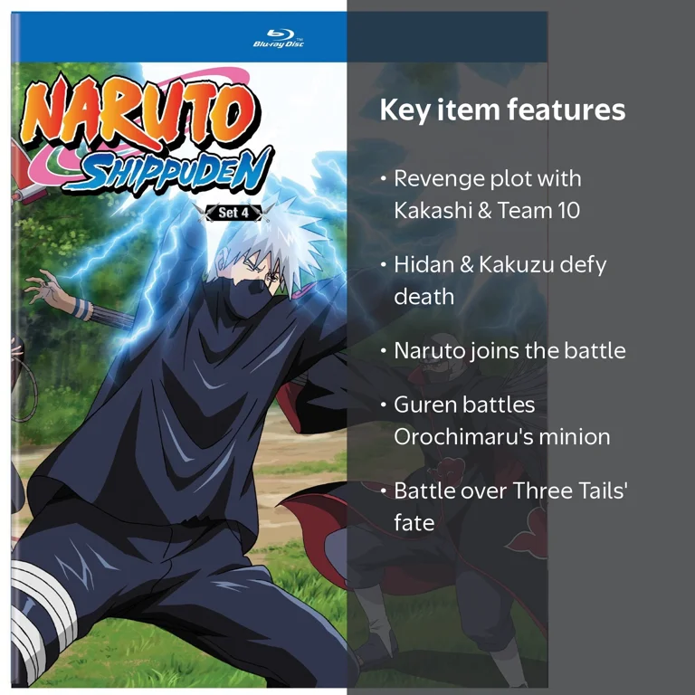 VIZ Media, Naruto Shippuden Set 4 Blu-ray, Anime, Action