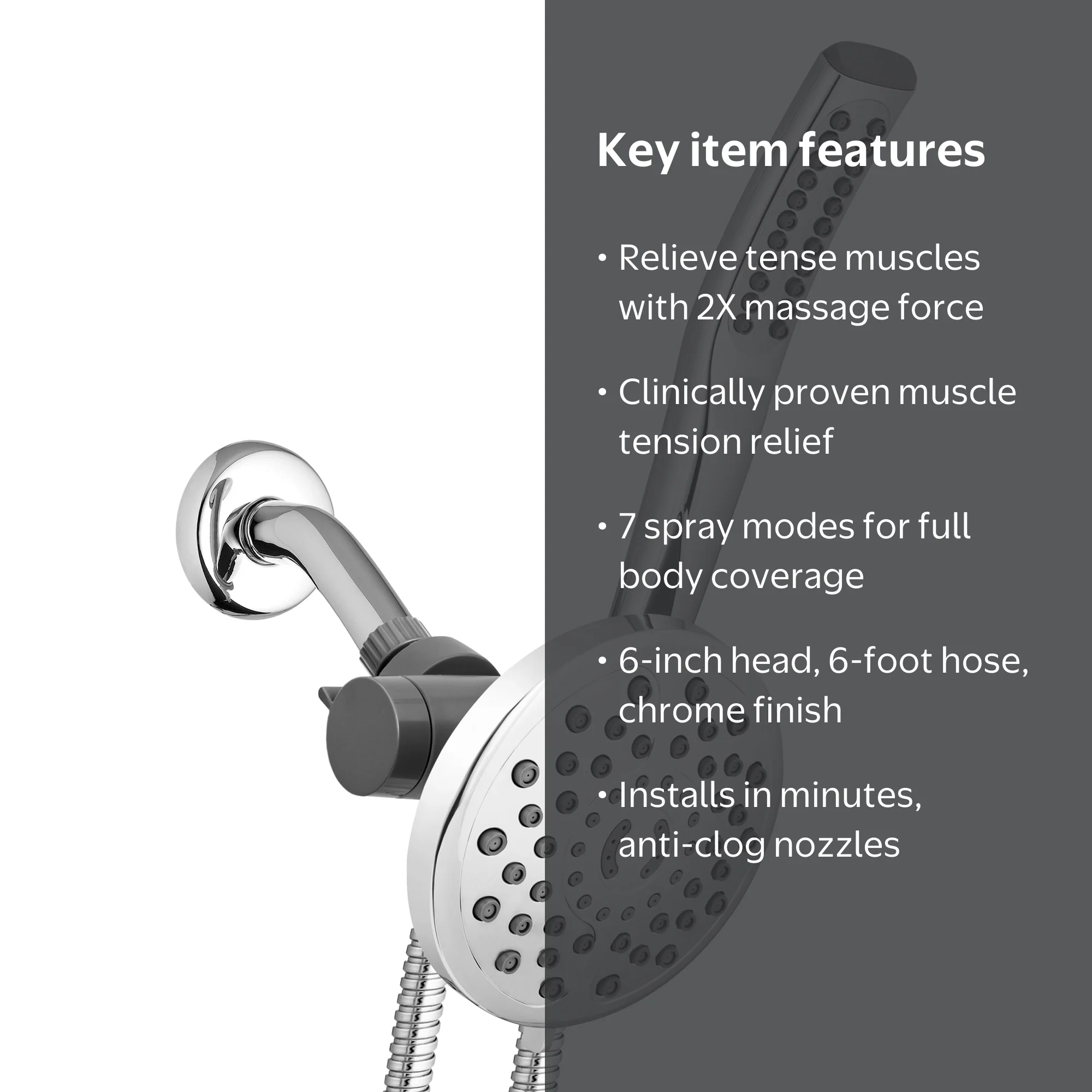 Free Shipping! Waterpik PowerWand Spa System with 6-Inch Fixed