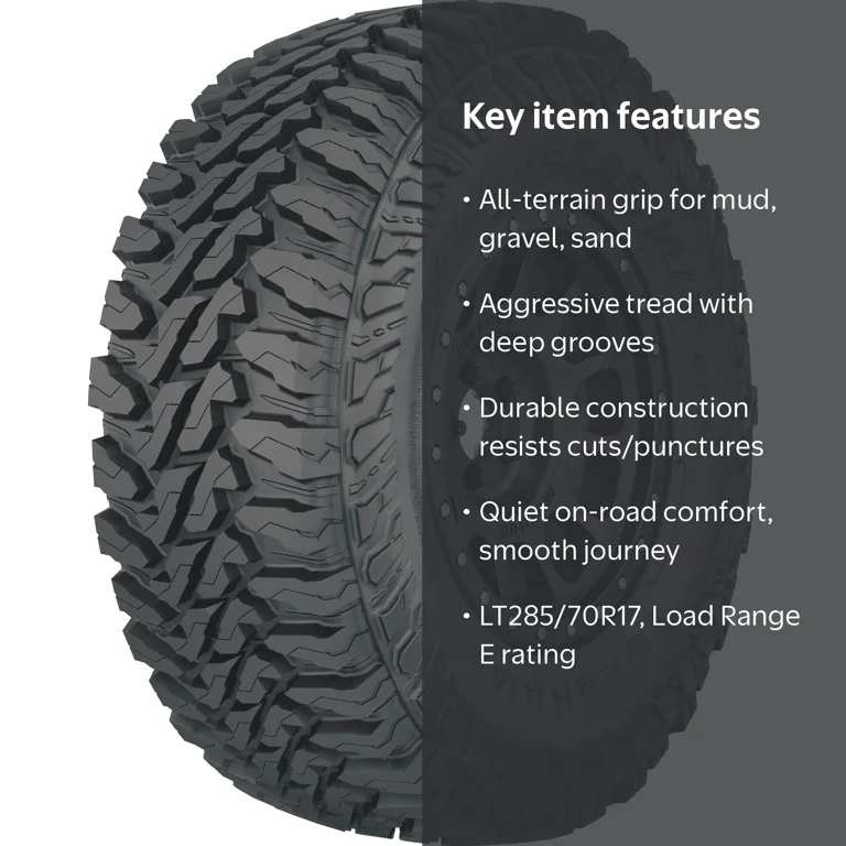 Yokohama Geolandar M/T G003 LT285/70R17 Light Truck Tire, Off-Road
