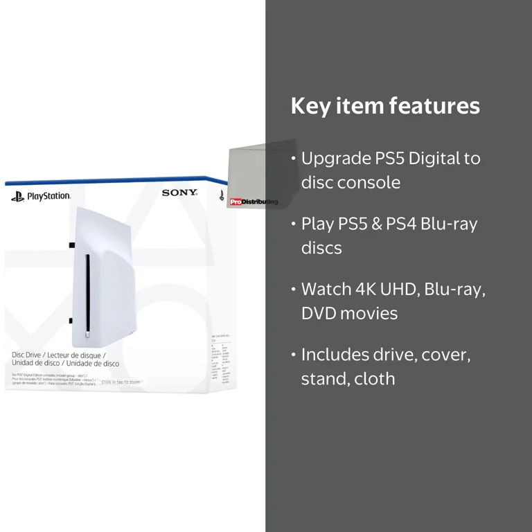 Sony Playstation 5 Disc Drive For PS5 Digital Edition Consoles