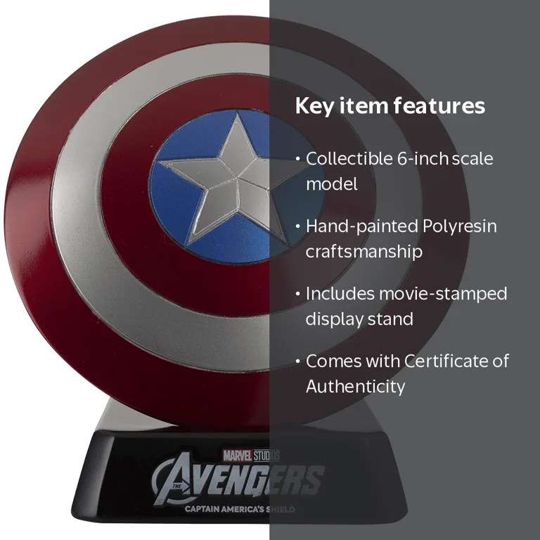 Eaglemoss, Marvel, Captain America's Shield, 20 cm - Walmart.com