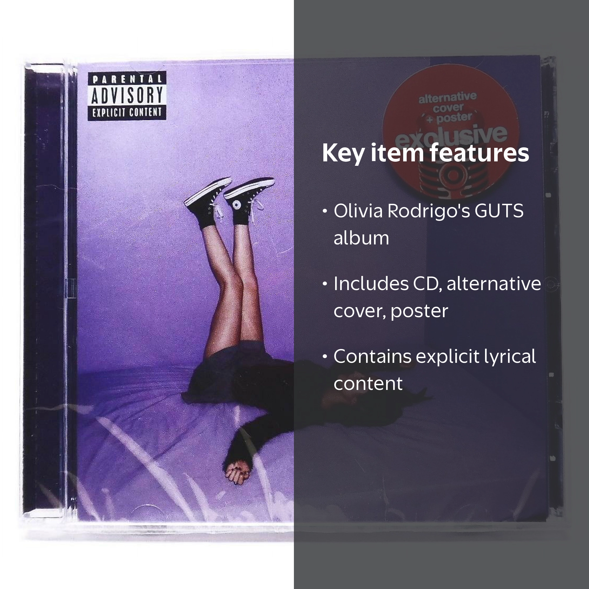 Olivia Rodrigo GUTS [Exclusive Music CD + Alternative Cover +