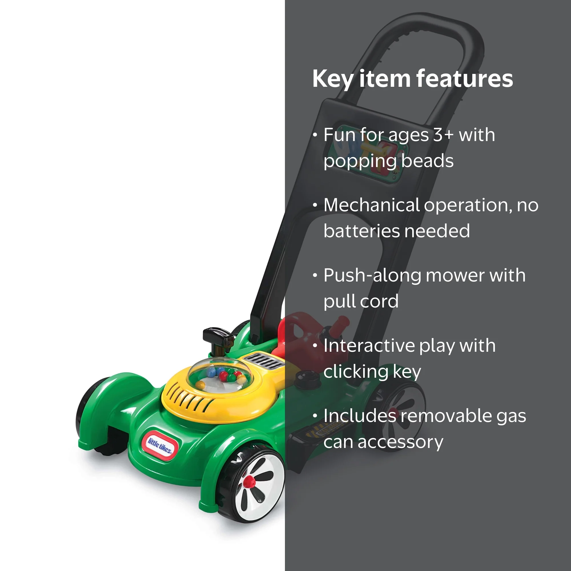 Free Shipping! Little Tikes Gas N Go Mower for Ages 3 Plus Green