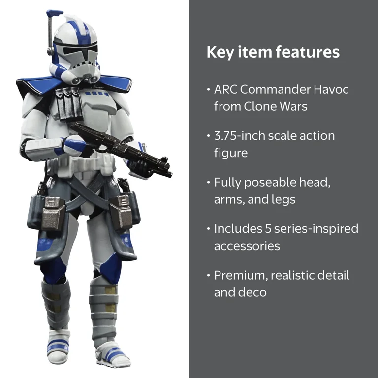 スターウォーズ　ベーシックフィギュア　ARCコマンダー　ハヴォック Star Wars The Vintage Collection ARC Commander Havoc 3.75-inch
